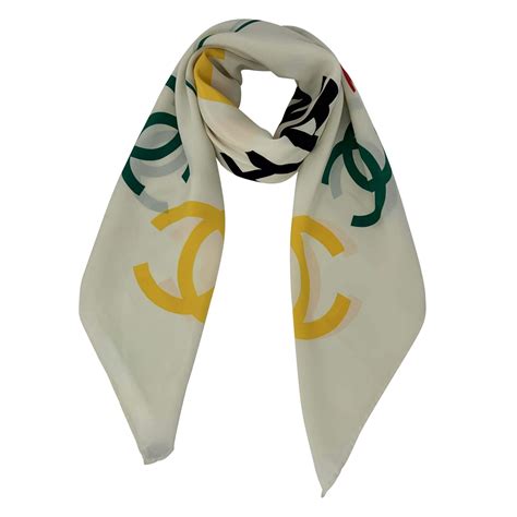 coco chanel silk scarves|Chanel price of women scarf.